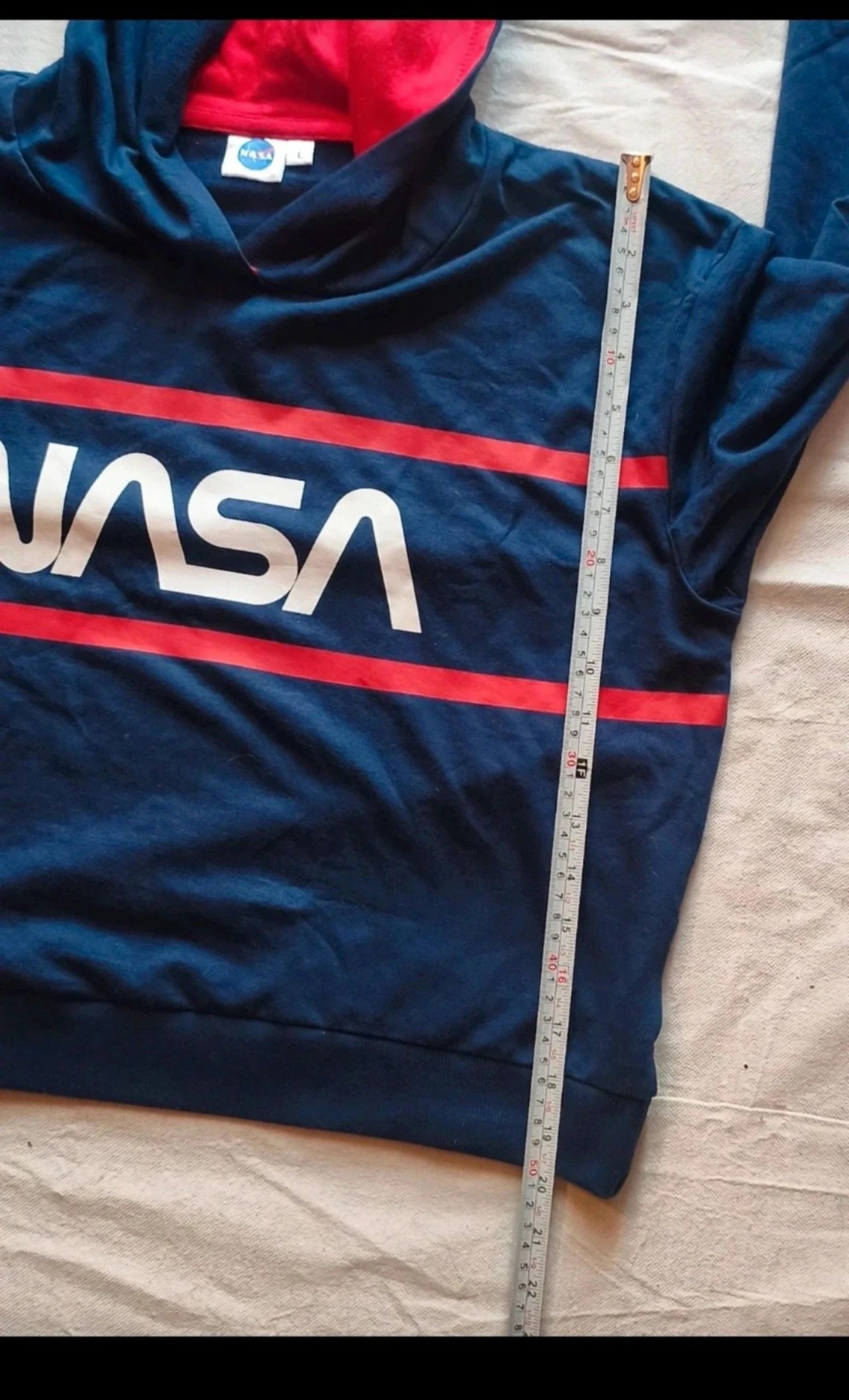 NASA Marine Blue "Crop" Sweatshirt - Maat L - 100% Katoen - Nieuw – photo 6